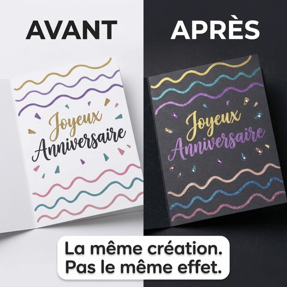 Nuancier des couleurs shimmer ÉCLAT'ART