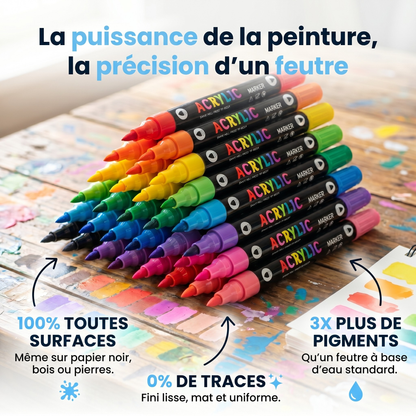 L'ACRYL'ART™ - Feutres Acryliques