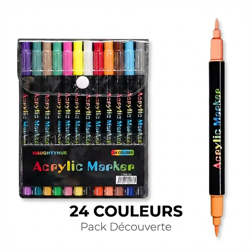 L'ACRYL'ART™ - Coffret de Feutres Acryliques