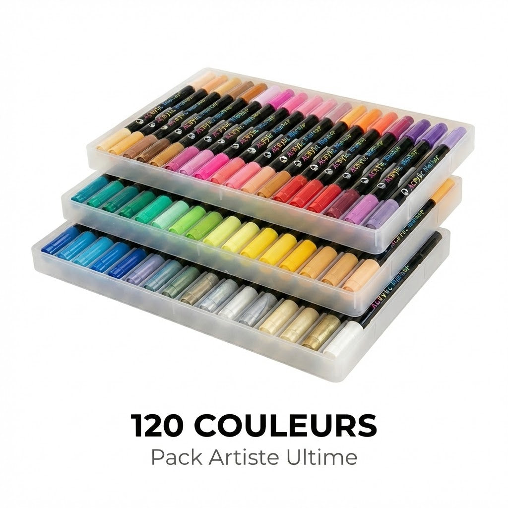 L'ACRYL'ART™ - Coffret de Feutres Acryliques